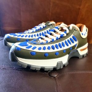 Ermenegildo Zegna Couture Calfskin Sneakers US 8 1/2